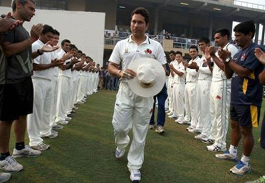 Sachin-guard of honour